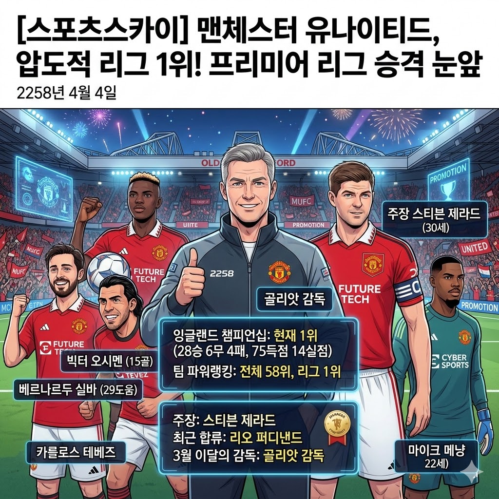 맨유, 챔피언십 폭격! EPL 승격 눈앞?